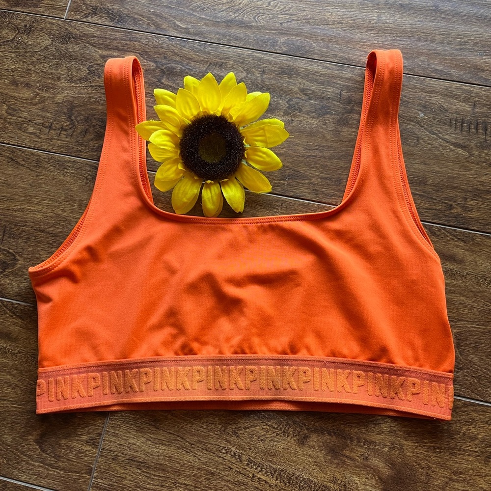 Pink Victoria’s Secret ultimate sports bra
